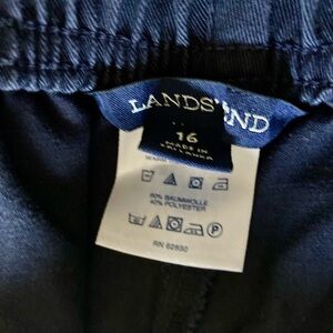 Lands' End Dark Blue Denim Capris